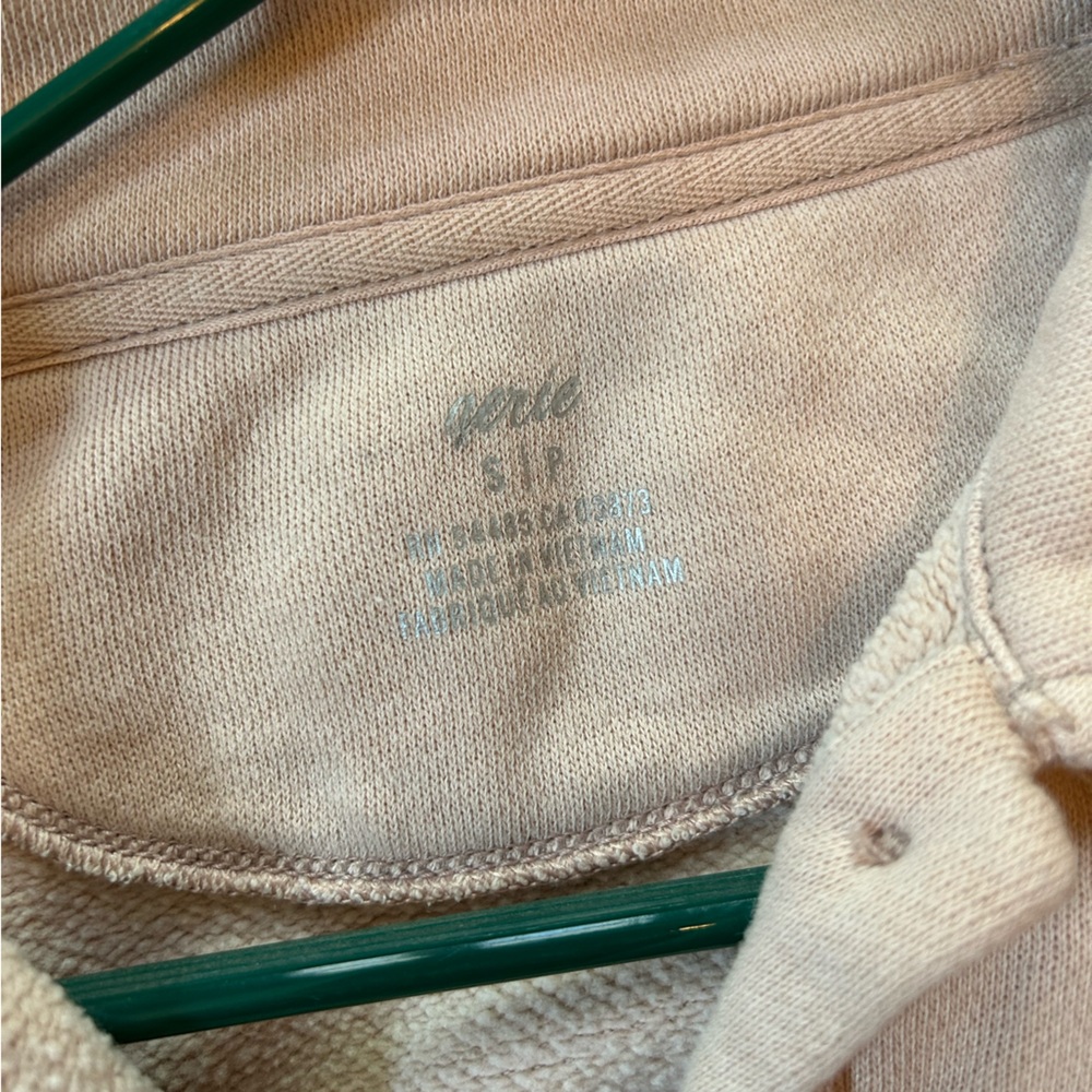 Aerie light pink cropped light sweater